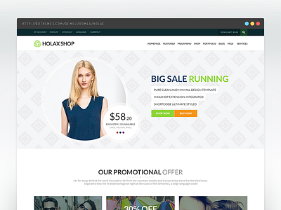 Holax Multipurpose Hikashop eCommerce Template bdthemes corporate flat design joomla multi purpose responsive template uikit warp framework