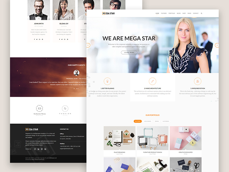 Megastar - Business Joomla Template by BdThemes on Dribbble