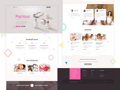 Parlour - Dedicated Beauty Salon Wordpress Theme Home 1