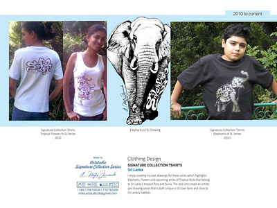 Clothing Designs - personalized signature collection