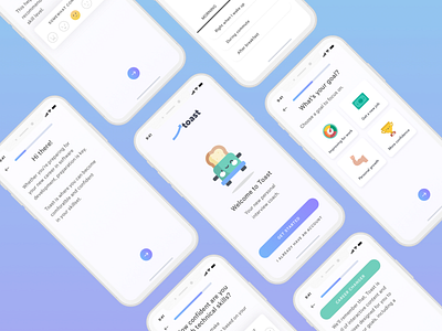 Technical E-Learning App Onboarding artificial intelligence chatbot clean design education app gamification learning learning platform minimal mobile mobile app onboard onboarding onboarding screen onboarding ui ui ux ux ui