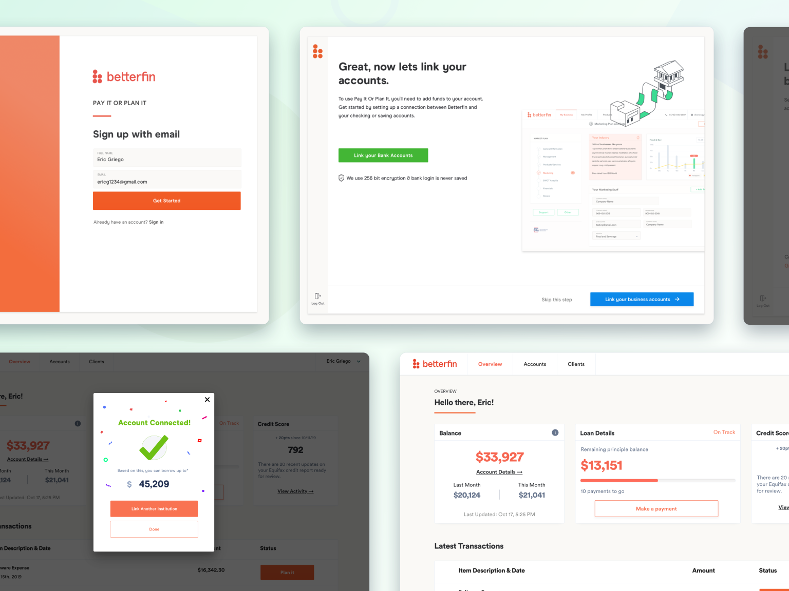 Pay or Plan Onboard Flow by Diane Korongy on Dribbble