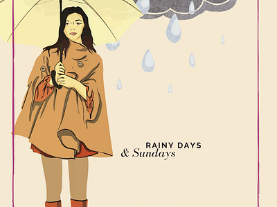 Rainy Days & Sundays apple music collage cover art design