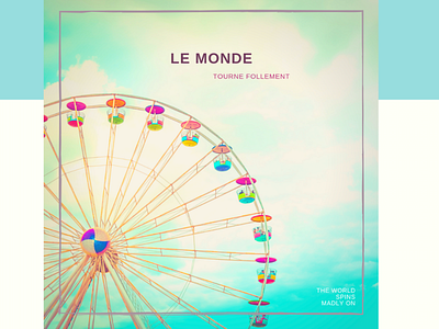 Le Monde apple music collage cover art design