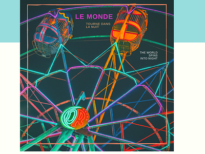 Le Monde Nuit apple music collage cover art design