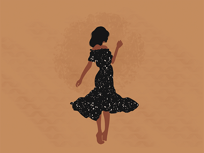 Dancing character dancing design digital digital art dress girl illustration portrait woman