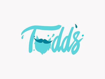 Tudd's Barbershop. barbershop beard branding clean dailylogo dailylogochallenge design font hand lettering identity logo script