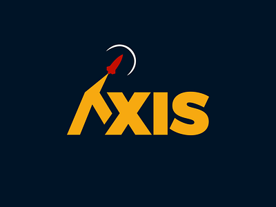 AXIS Rocketship. axis branding dailylogo dailylogochallenge design logo rocket rocketship