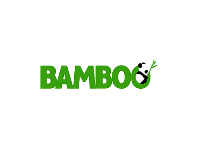 BAMBOO Panda. bamboo branding dailylogo dailylogochallenge design logo panda