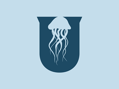 UNDERSI Pacific Ocean Reserve. branding dailylogo dailylogochallenge design jellyfish logo ocean pacific reserve undersi