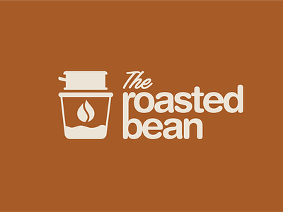 THE ROASTED BEAN Coffee Shop. bean branding coffee dailylogo dailylogochallenge design logo phin roasted shop