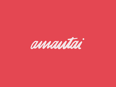 AMANTAI Fashion Brand. amantai branding clothing dailylogo dailylogochallenge design fashion font handmade lettering logo typo wordmark