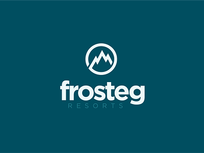 FROSTEG Ski Resorts. branding dailylogo dailylogochallenge design frosted frosteg logo mountain resort ski snow