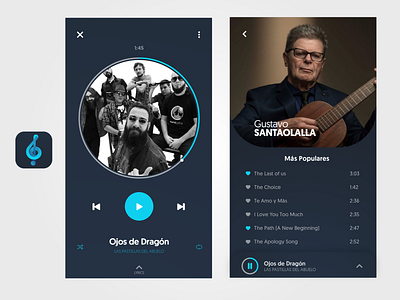 BLAST Night Mode. app app design artist clean design music player playing song lyrics streaming tracks ui ux