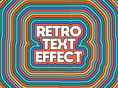 Outlined Groovy Style Text action action photoshop artwork colorful design effect effect text groovy groovy effect groovy style photoshop retro retro design retro font retro text effect retrowave text text effects vintage