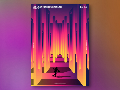 3D Labyrinth Gradient Poster Design 3d 3d art 3d artist 3d artwork abstract artist artwork design gradient gradient design gradient poster manipulation photoshop poster poster a day poster art poster collection poster design poster photoshop posters