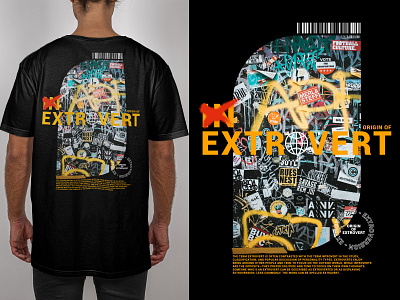 Streetwear t-shirt design "Extrovert" cloth clothes clothing brand photoshop poster art shirt shirt design shirt mockup shirtdesign shirts streetwear streetwear design streetwear logo streetwear photoshop tshirt tshirt art tshirt design tshirt photoshop tshirtdesign tshirts