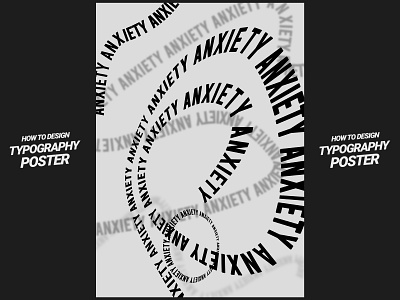 Typography Anxiety anxiety design photoshop poster poster a day poster art poster collection poster design text text effect type typography typography poster
