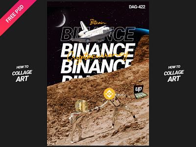 Binance Crypto Manipulation Collage Art