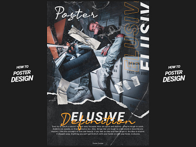 Elusive Poster Design aesthetic design elusive elusive poster design how to how to create poster design photoshop photoshop poster design poster poster a day poster art poster collection poster design poster design photoshop text effect typo typography