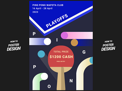 Ping Pong Competition Poster Design