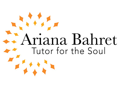 Ariana Bahret Logo branding bright colorful diamond firework fun geometric gold happy light logo logo design modern orange outgoing self care self help soul sunshine yellow