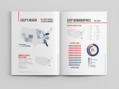 CEEP Annual Report 2019 adobe adobe illustrator annual report blue clean demographics graphic design graphics grey illustrator indesign infographics ingredient layout modern print print design simple sleek