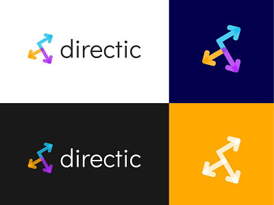 Directic Logo/Branding arrow arrow logo arrows branding bright colorful direction logo logo design logos navigation