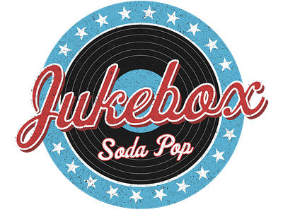 Jukebox Design 1950s 50s distressed jukebox logo logo design record rugged soda vintage