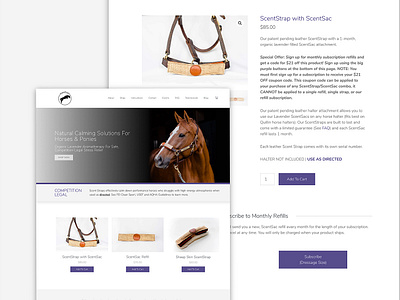 HorseScents Website Design