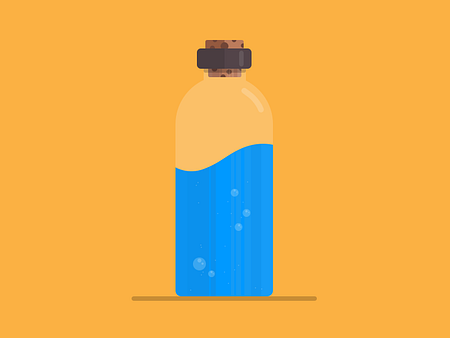 Water In A Bottle by Oscar Manxz on Dribbble