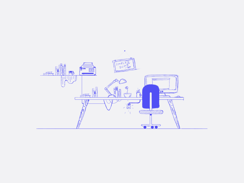 Office Desk by Oscar Manxz on Dribbble