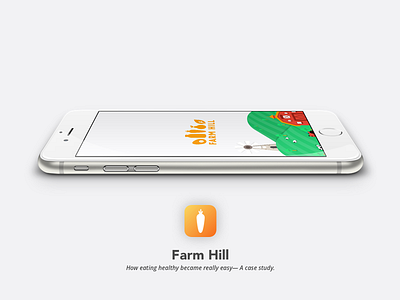 Farm Hill - App app case study delivery design process food illustration mockup process splash ui ux