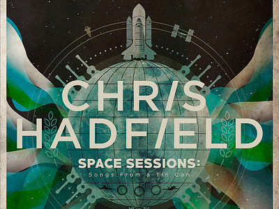 Chris Hadfield album cover cover graphic design illustration space vector