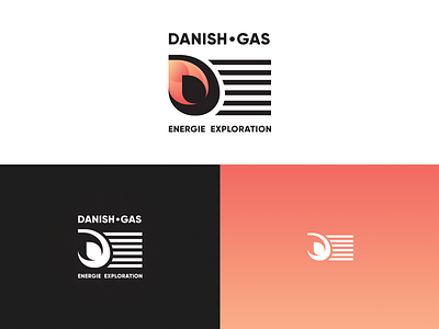 Danish Gas branding gas goverment logo modern logo