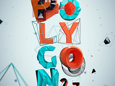 polygon 2.7 3d cinema4d letter polygon type