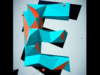 polygon alphabet cinema 4d design graphic design identity lowpoly poly polygon