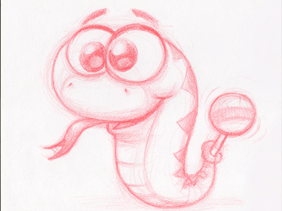 Rattlesnake artistworkout characterdesign characterillustration cute illustration sketch