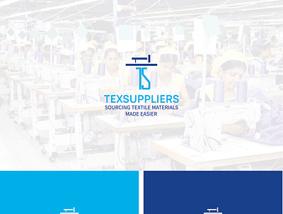 Garments machine supplier logo branding design icon logo
