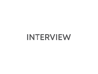 interview branding logo vector