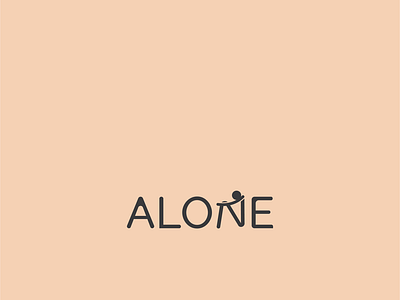 alone word mark logo