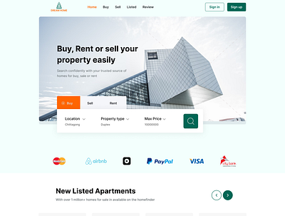 Real estate Website UI design mobile app ui design real estate ui design ui ux design ui ux designer uiux design website ui design