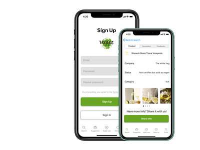 Search vegan drinks app design minimalist mobile mobile app ui ui design vegan vegan drinks