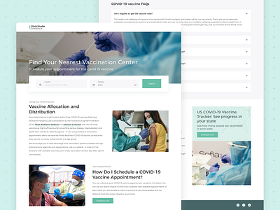 Vaccine Allocation & Distribution - Landing Page