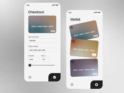 Daily UI 002 - Checkout app checkout checkout form concept design credit card credit card checkout credit cards ecommerce ecommerce app mobile ui ux ui ux design wallet wallet ui