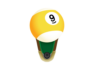 Light Bulb Creativity: Billiards biliards design fun illustrator cc light bulb
