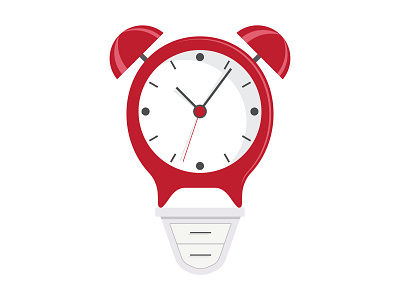 Light Bulb Creativity: Clock clock design fun illustrator cc light bulb