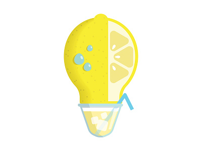 Light Bulb Creativity: Lemonade design drink fun illustrator cc lemon lemonade light bulb refreshing