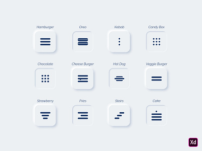 Neumorphism Icons Exploration