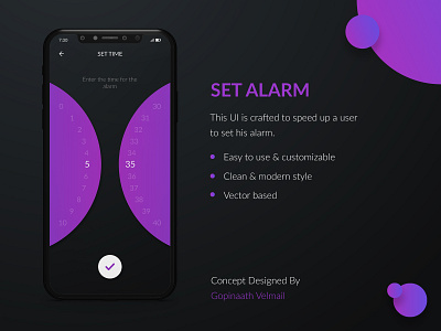 Dribbble Set Alarm